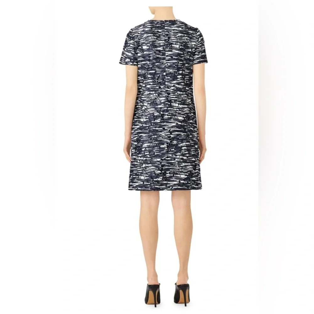 Tory Burch Dina Navy Space Dyed Cutout Dress Size 6 Excellent Condition
